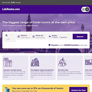 LateRooms.com - Cheap Hotels, Discount Hotels & Last Minute Hotel Deals.