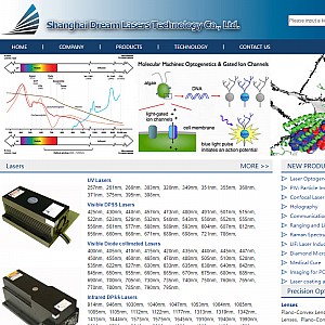 Shanghai Dream Lasers Technology - DPSS Green, Blue & Red Lasers, Precision Optics and Nonliear Crys