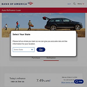 Bank of America Auto Loan Refinance