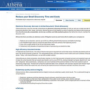 Athena Archiver > Email Discovery & Electronic Discovery Service and Software