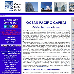 Ocean Pacific Capital-Commercial and Residential Loans, Low Rates!