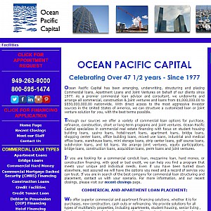 Ocean Pacific Capital-Commercial and Residential Loans, Low Rates!