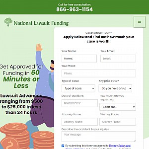 National Lawsuit Loans and Funding