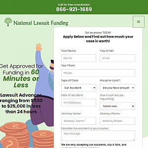 National Lawsuit Loans and Funding