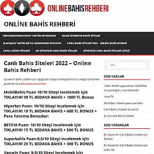 Online Bahis Rehberi