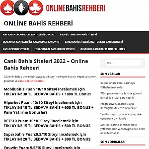 Online Bahis Rehberi