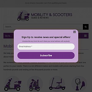 Mobility scooter