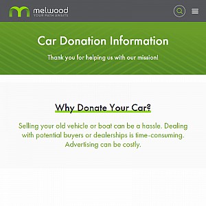 Melwood - National charity vehicle donation center