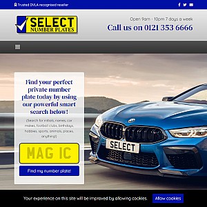 Select Personalised Number Plates
