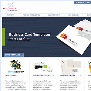 Logo design brochure templates business card with complete stationery set