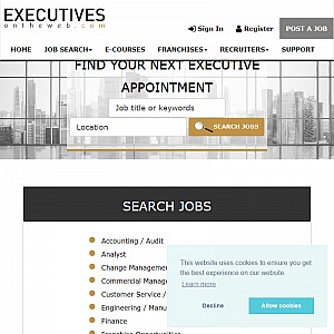 Executive Jobs, Executive Job Search and Executive Recruitment - executivesontheweb.com