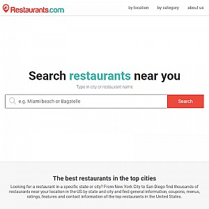 Restaurants.com - global restaurant guide