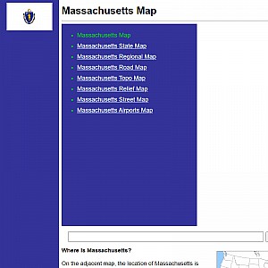 Massachusetts Map - Maps of Massachusetts