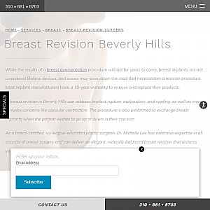 Perk Plastic Surgery - Dr. Michelle Lee - Breast Revision Beverly Hills