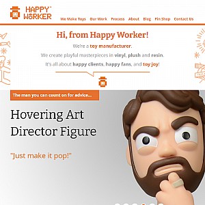 Happy Worker :: Office Fun and Working Superhero Action Figures