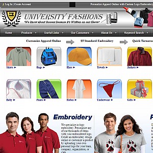 University Fashions -- Embroidered Bags Embroidered Shirts Embroidered Hats Logo Embroidery