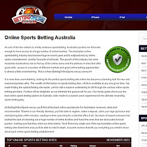 Sports Betting Online AUS