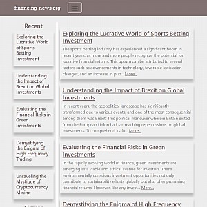 Financing News - News for Financiers