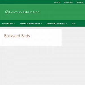 Backyard Birding Blog