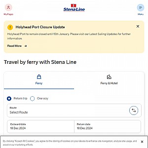 Stena Line Official Website - Best prices for Fast Ferry and Ferry Travel to Ireland, Holland and Br