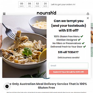 Nourish'd - Healthy Meals Delivered Brisbane, Sydney, Melbourne and more.