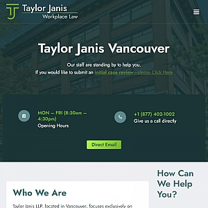 Taylor Janis, LLP Vancouver Employment Lawyers