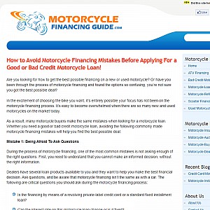 Motorcycle Financing Guide