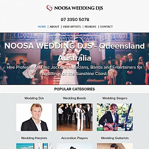 NOOSA WEDDING DJ WEDDING MUSIC SUNSHINE COAST ENTERTAINMENT