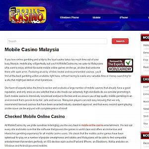 Mobile Online Gambling Casinos Malaysia