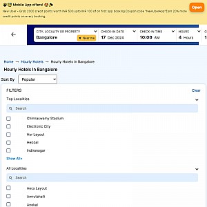 Hotels Bangalore