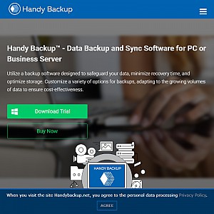 Handy Backup 5.2 - Backup to DVD, CD, FTP, LAN. Online Backup service