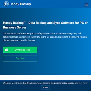 Handy Backup 5.2 - Backup to DVD, CD, FTP, LAN. Online Backup service