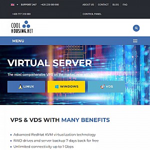 VPS hosting, Virtual Private Root Servers COOLHOUSING.NET