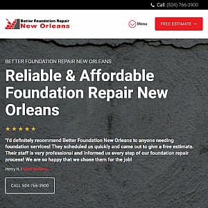 Better Foundation Repair New Orleans