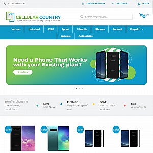 Cheap cell phones at Cellular Country - the world of used cellphones.