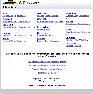 A Directory - United States Web Directory