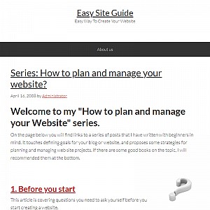 Create a web site in 3 easy steps