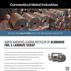 Connecticut Metal Industries - Specializes in the marketing, buying, and selling of aluminum packa