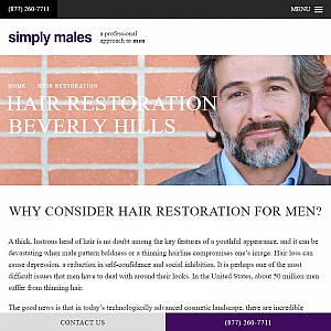 Hair Restoration Beverly Hills - Dr. David Sayah - Simply Male