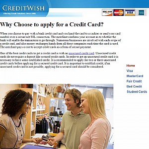 Applications for credit cards - Credit Wish