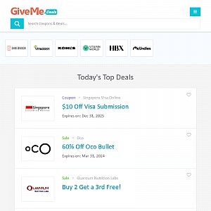 GiveMeDeals - Shopping Coupons