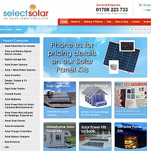 Select Solar Ltd - Solar Panels, Kits, Garden lights, Gadgets.