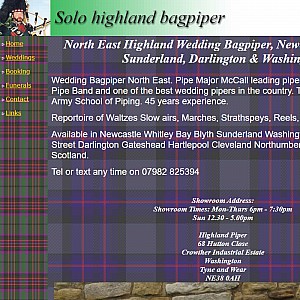 Solo highland bagpiper