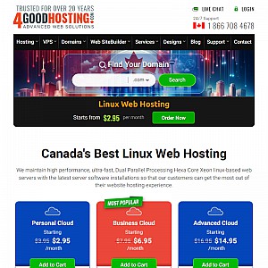 Canadian Web Hosting – Canadian Domains – Free Domain Names – Canada Web Hosting