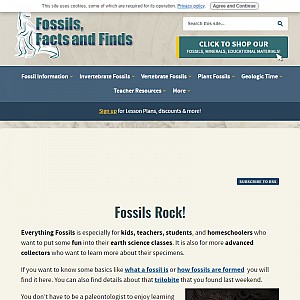 Everything Fossils...Fossil Information for Education, Collecting and Fun