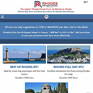 Rhodes island private taxi tours - excursions. Greece.