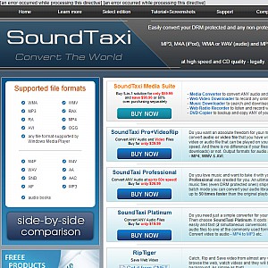 SoundTaxi - Convert your DRM protected music files