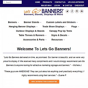 Banners, Vinyl Banner, Vinyl Banner California, Lets Go Banners