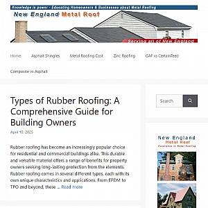 New England's best in Residential aluminum and metal roofing.