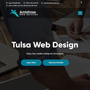 Ambitious Design - web page or website design company in Tulsa, Oklahoma